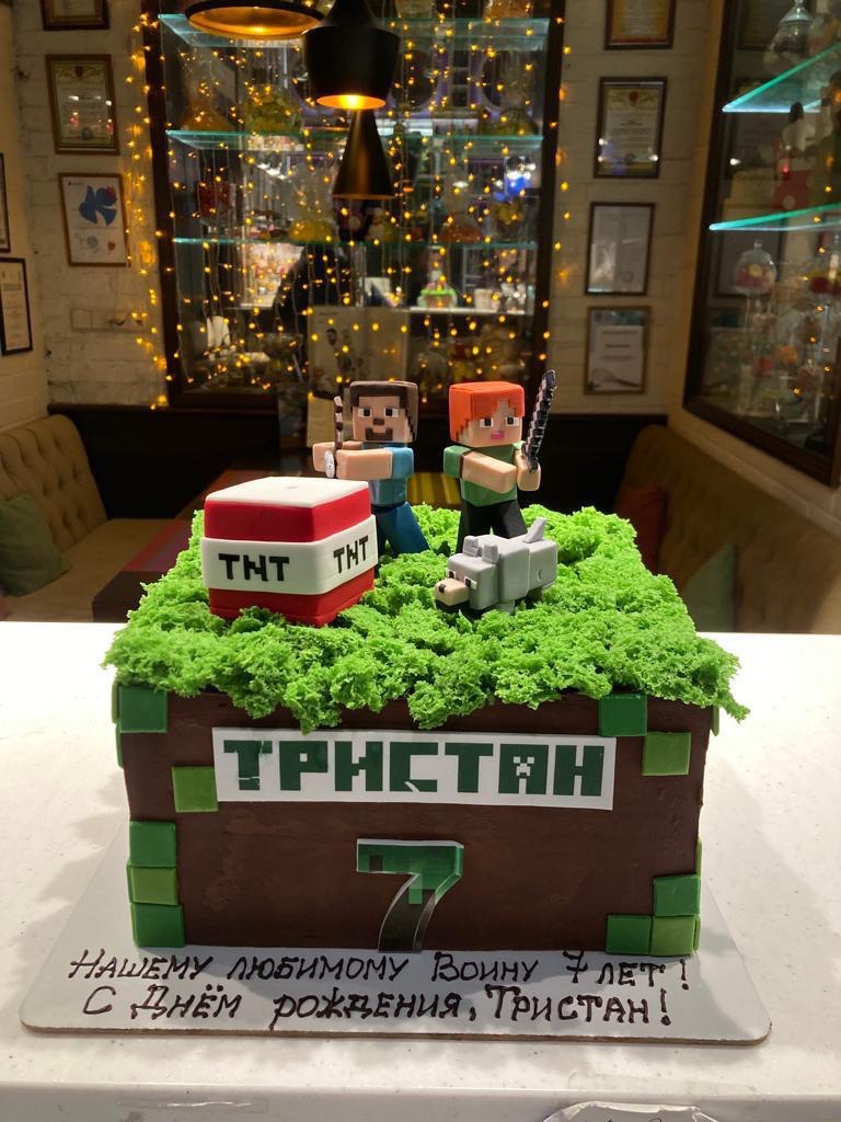 Детский торт "Майн крафт"